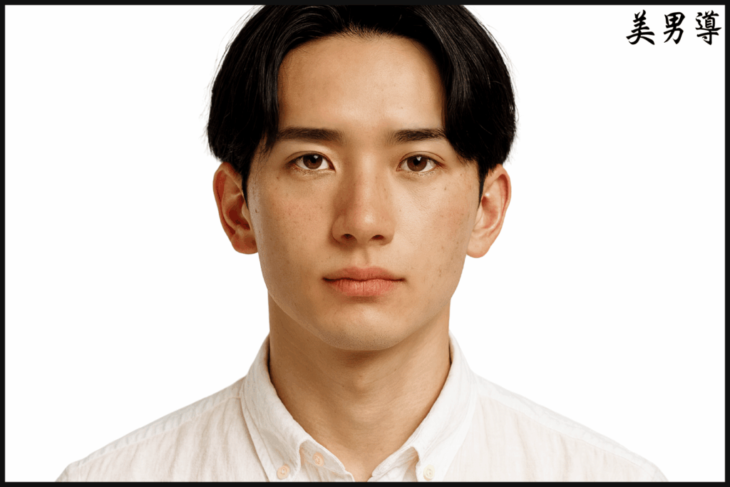 眉毛整った男