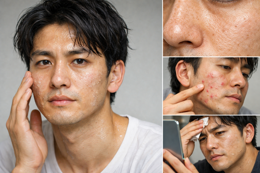 混合肌の日本人男性