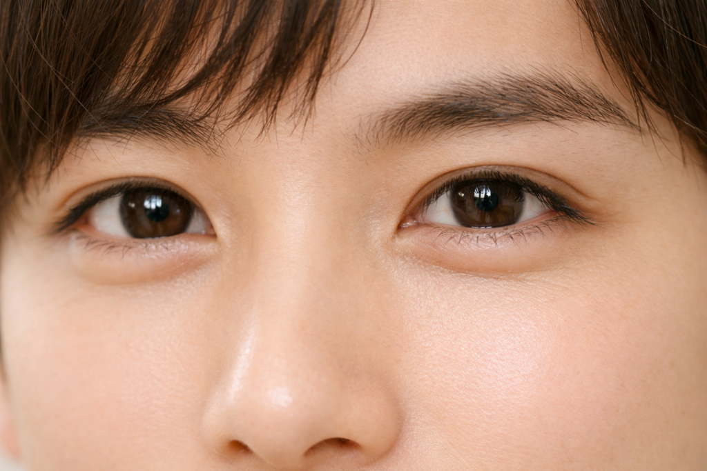 涙袋のある男性